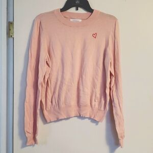Light Pink Light Sweater w/a Heart